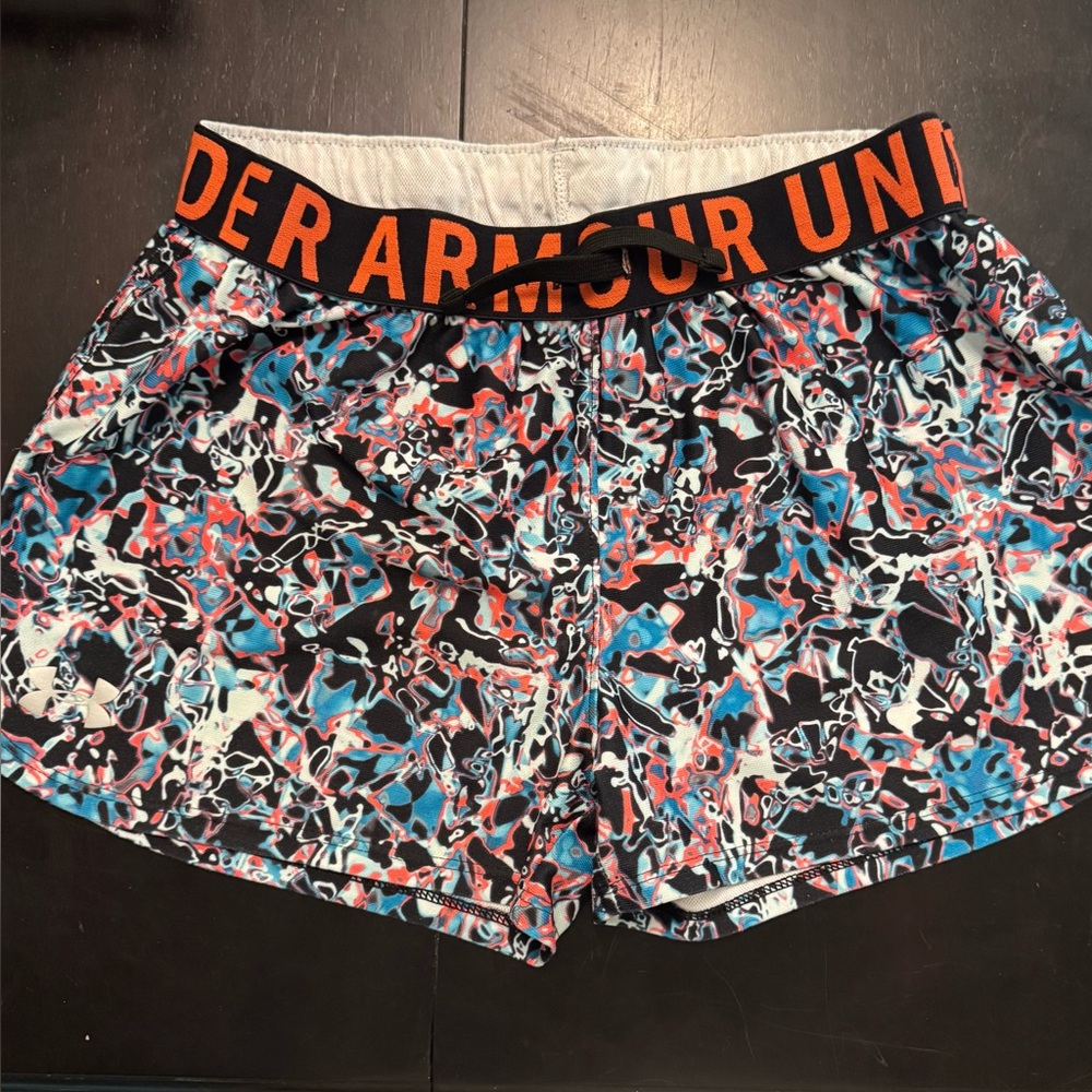 Under Armour Black and Blue Athletic Shorts